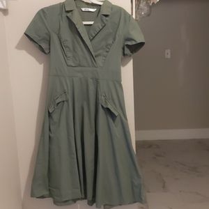 Eshakti size 6 poplin midi dress